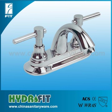 Mexico Spanish south American 4 inch 35mm deck mounted two handle zinc basin mixer