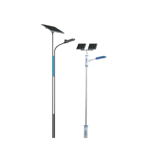 Poteau galvanisé pour lampadaire LED