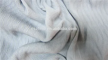 100%polyester pleated crinkle chiffon dressmaking fabric