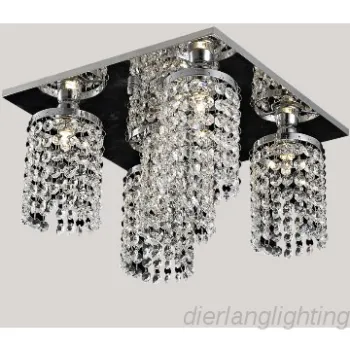Modern crystal ceiling light, round shape,RoHs