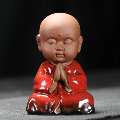 Boutique Kiln Baked Yixing Clay Monk Tea Pets