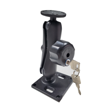 High Strength 1.5-inch Ball Round Base 75mm VESA Mount for Tablet PC with Security Lock