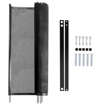Portable Aluminum Mesh Swimming Pool Fence, 4ft Removable Temporary Safety Fence