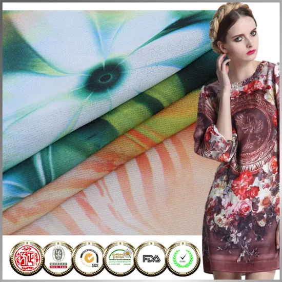 Top quality Digital printed China chiffon fabric for lady
