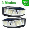 308 LED ضوء شمسي لضوء الشمس 3 أوضاع