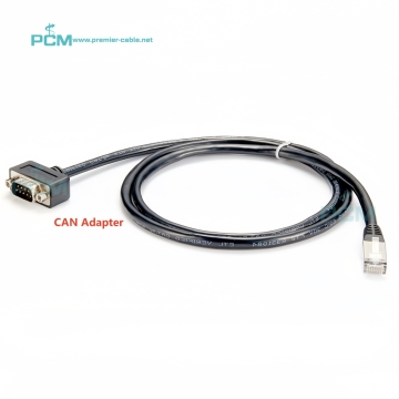 Industrial CAN Bus Adapter Cable: DB9 to RJ45 Ethernet Male for Control Systems, Sensors, Actuators, and Automotive Applications