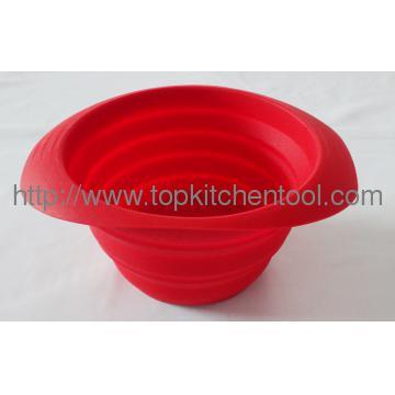 Foldable silicone bowl