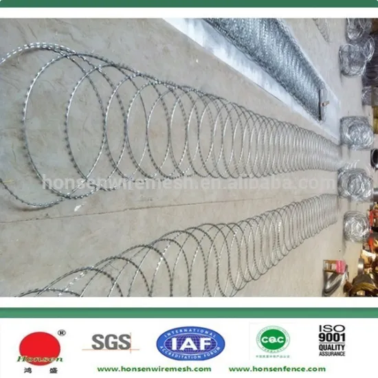 2015 the best competitive price OD 750mm galvanized razor wire fencing