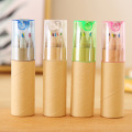 12 Colors Kids Color Pencil Kraft Paper Tube Box