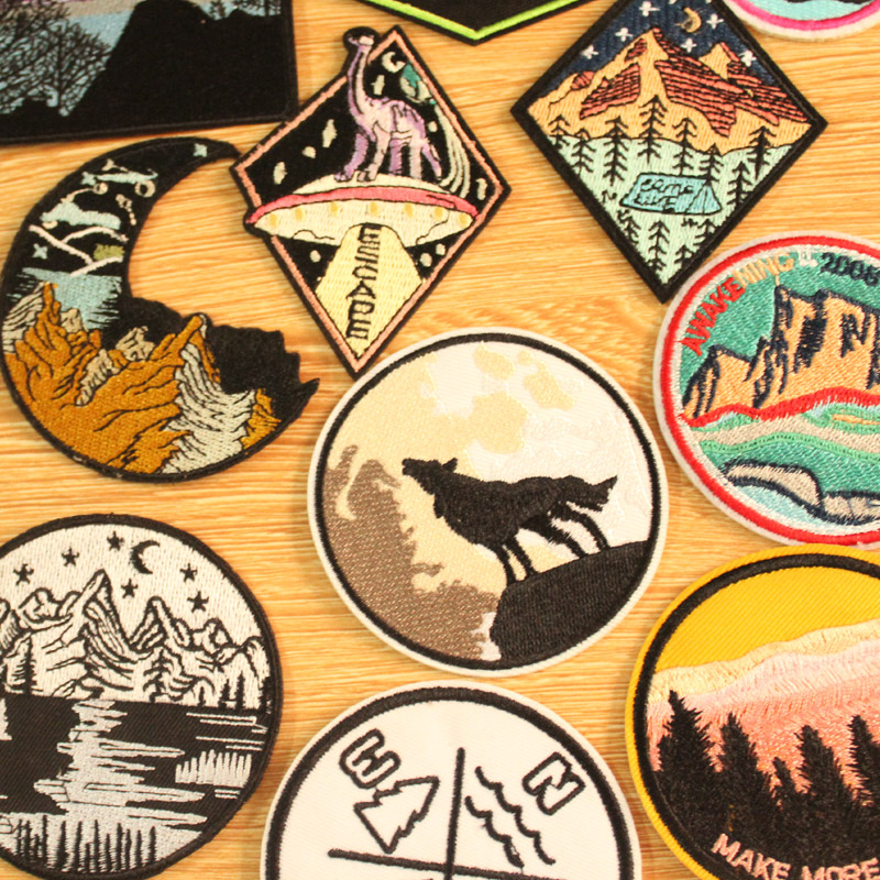 Mountain Embroidery Patch