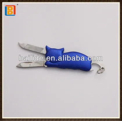 2017 Multi Functions 3 In 1 Cat Shape Pocket Kat Shape Multi Knife