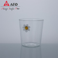 Borosilikatglas Hand geblasen isolierter Glas Tee Tasse