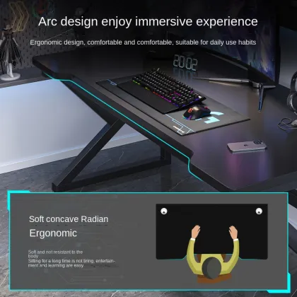 Modern Simple Esports Room Carbon Steel Computer Game Table