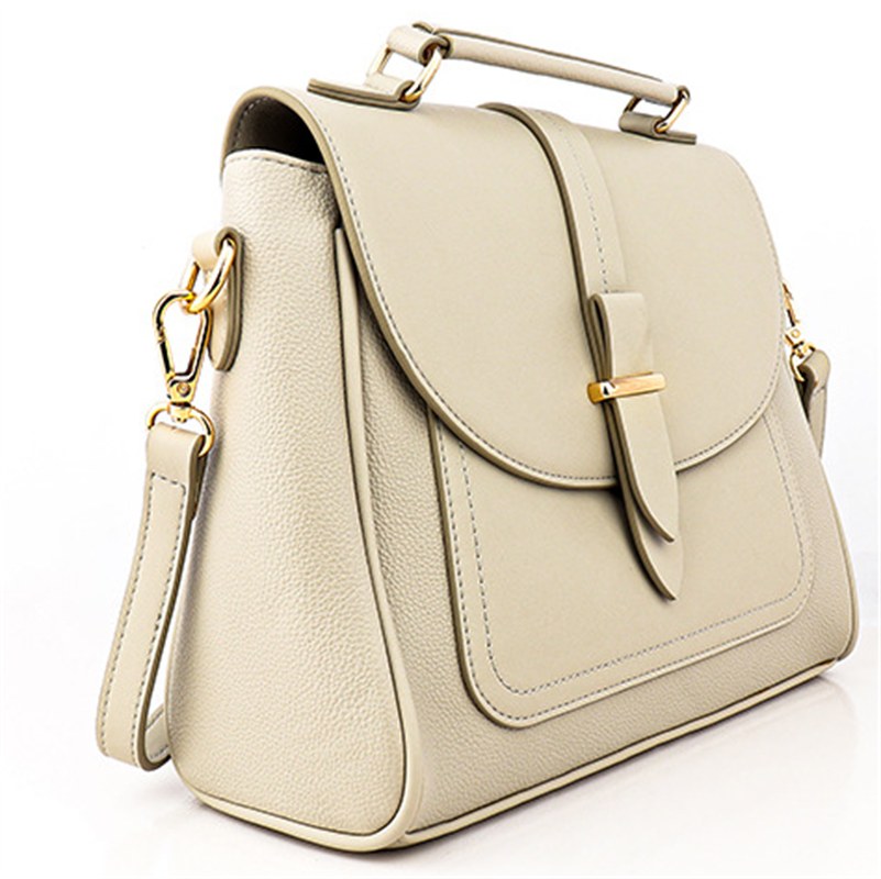 Stylish Gold Hardware Buckle Square Handbag