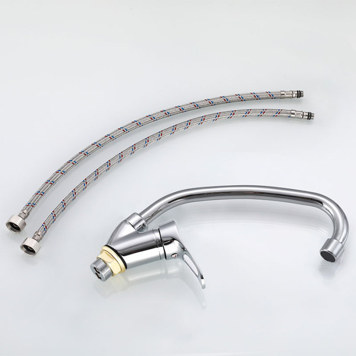 Single Lever Electroplated Sink Mixer Tap