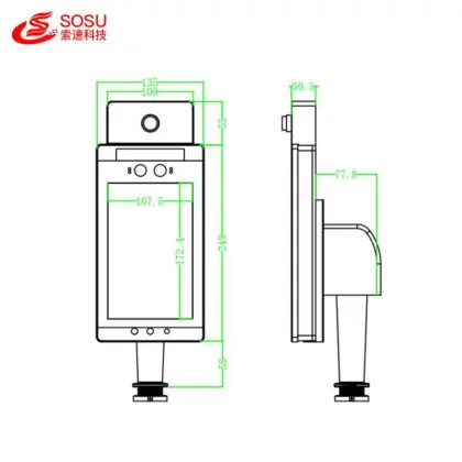 Temperature Instruments Infrared body scanner lcd