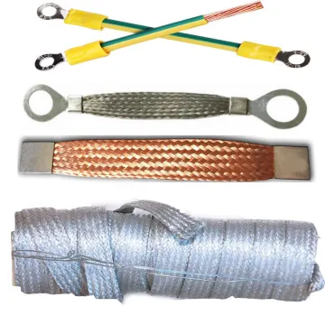 Newest Popular Car Grounding Connecting Wire - Braided Engine Battery Flexible Copper/Tinned Copper Jumper Strip