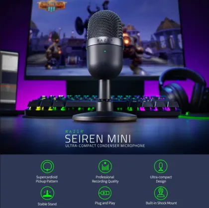 Razer Seiren Mini: Compact Microphone for Gaming Live Streams