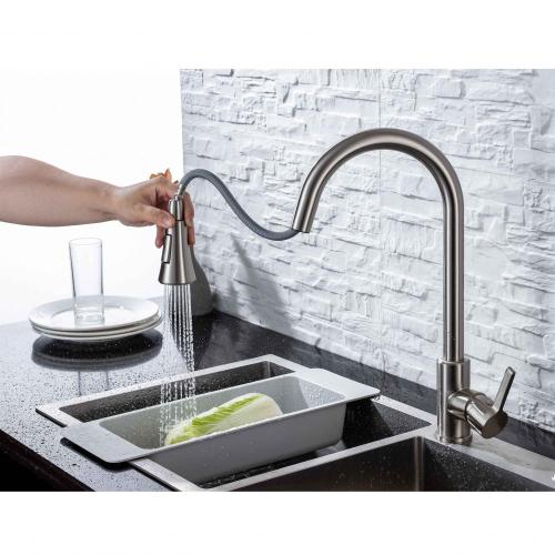 304 Stainless Steel Household Pull Down Kitchen Faucet