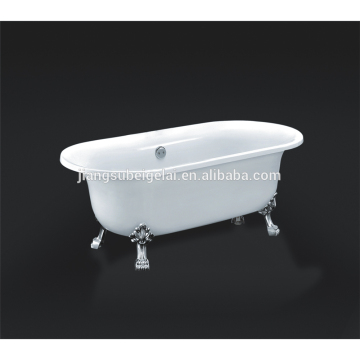 free standing dual acrylic bath shower and bath soaking bath tub
