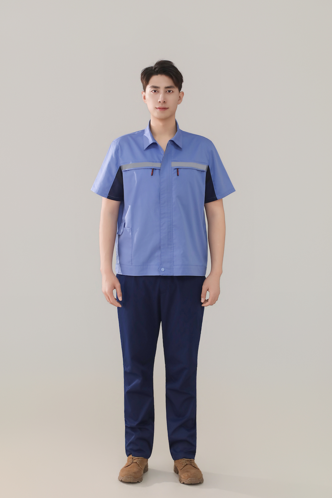 গ্রীষ্মকালীন কাজের পোশাক শীর্ষ - হালকা নীল