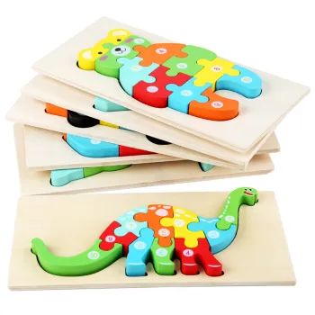 8-12 pcs Wood Chain Puzzle Toys