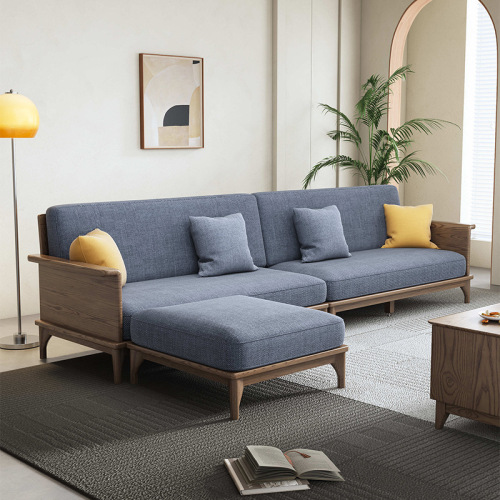 Set Sofa Fabrik Walnut Nordic