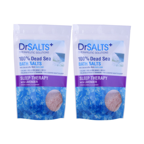 Compostable Bath Salt Packaging Custom Resealable Bag Window
