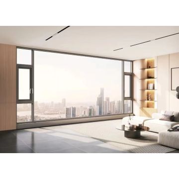 Beira tenplatua Diseinu sinplea aluminiozko irristaketa leihoa