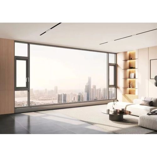 Beira tenplatua Diseinu sinplea aluminiozko irristaketa leihoa