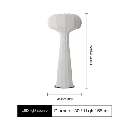 Silky Silk Nordic Vertical Floor Lamp - Modern LED Light for Living Room and Study