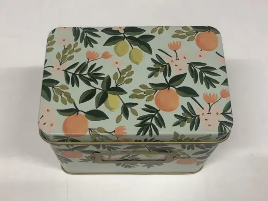 Tinplate Rectangular Box Food Iron Box Cookie Box