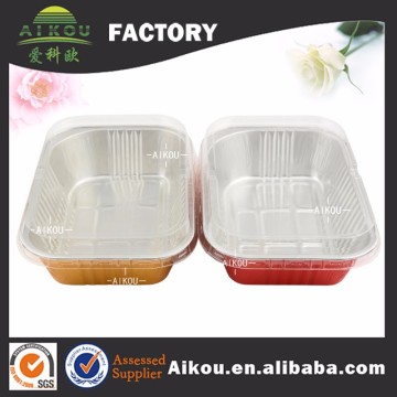 Sturdy heat sealing aluminum foil aluminum foil meal tray for oven