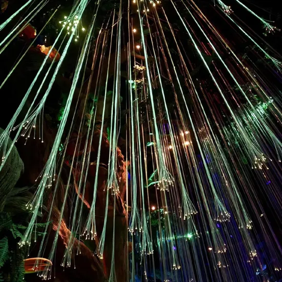 Multi-Core Sparkle Fiber Optic Christmas Decoration Lighting Curtain