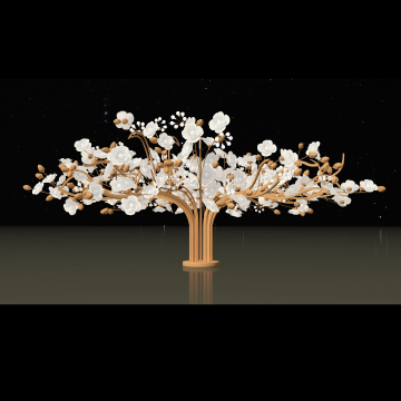 دعائم تزيين مشهد الزفاف لشجرة الحياة