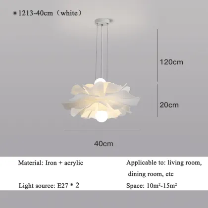 Flower Design Modern Chandeliers & Pendant Lights for Children's Bedroom and Wedding Decor with Plastic Shades