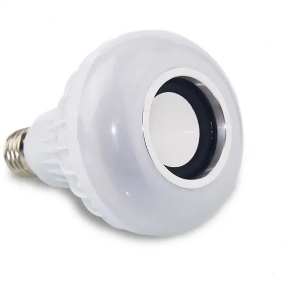 12W E27 B22 Base RGB LED Bulb with Remote Control, Bluetooth Speaker