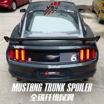 Spoiler del baule in fibra di carbonio per il nuovo Spoiler posteriore Ford Mustang Apr GT 2014-2016