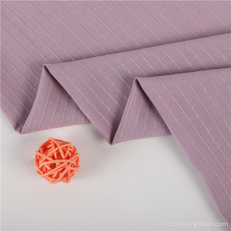 Tessuto da dobby jacquard dobby di cotone da ricamo semplice per indumenti