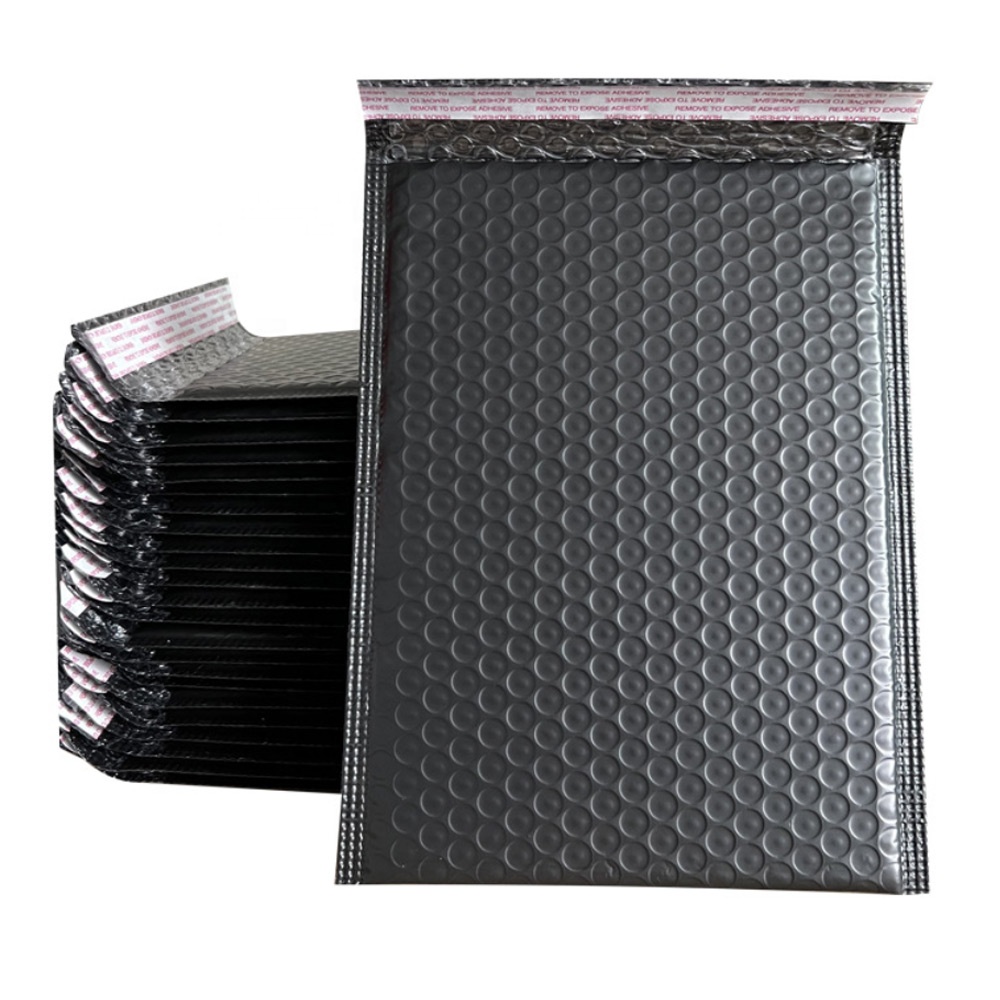 Custom Printed Logo Shipping Poly Bags Bubble Wrap Packaging Bag Self Seal Shipping Bags For Shoes Clothing1