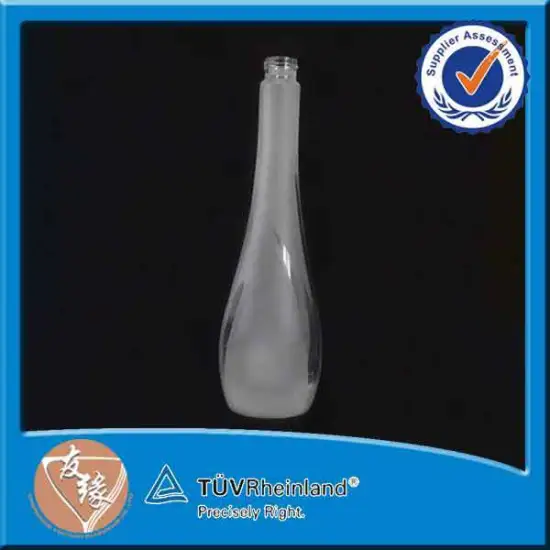 High-end quality custom big glass fancy lotion bottles 300ml