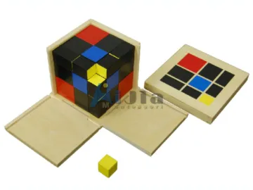 Trinomial Cube-Montessori teaching aids