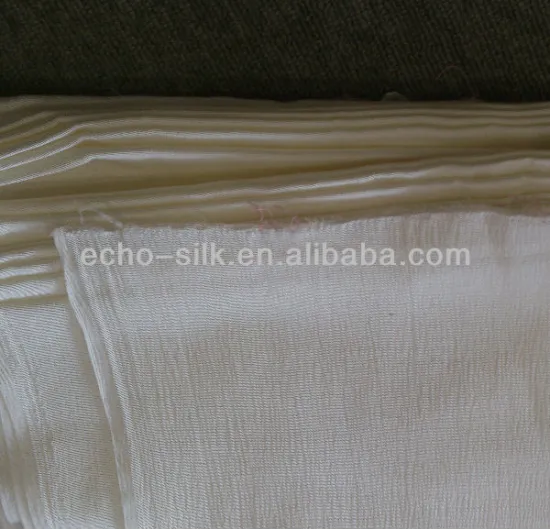 Silk Lycra Crepe Faille Fabric in B/W