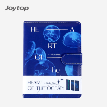 Wholesale Heart of the Ocean A5 PU Leather Hardcover Blue Magnetic Buckle Notebook Journals for Boys - Joytop 1410