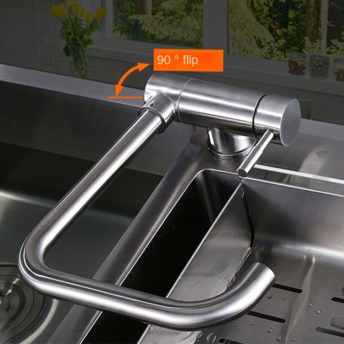 Modern Single Handle Stainless Steel Sink Kitchen Faucet