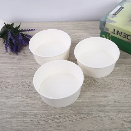 Biodegradable paper soup bowl round food container