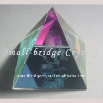 Crystal Color Printing Pyramid