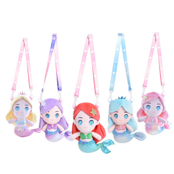 Mochila de peluche de sirena kawaii - bolsa de peluche de peluche personalizada