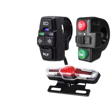 Electric Bike LED Light Set with Horn and Turn Signal - DK336/DK-15 Waterproof Kit