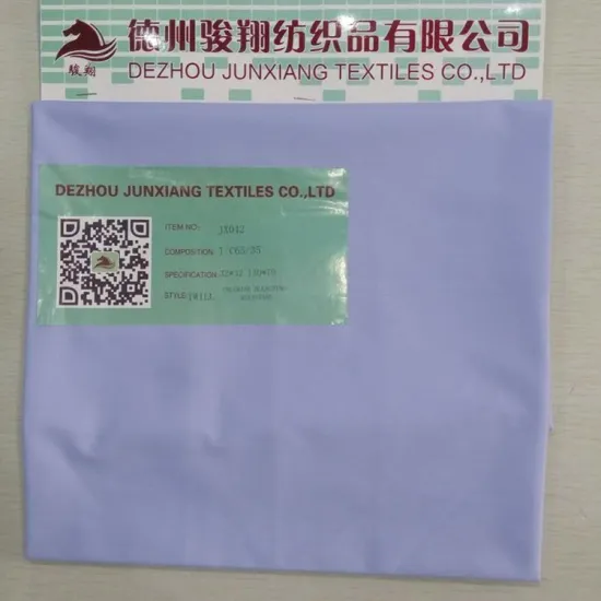 65%polyester 35%cotton twill clothing fabric 32X32 130X70 twill uniform fabric